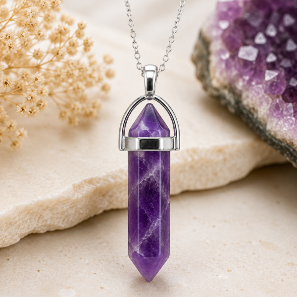 Amethyst double point pendent (1) Amethyst double point pendent (1)