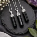 Black Tourmaline Pencil Pendant-02