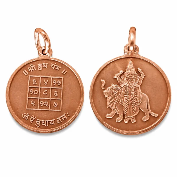 Budh Yantra Copper Pendent-01