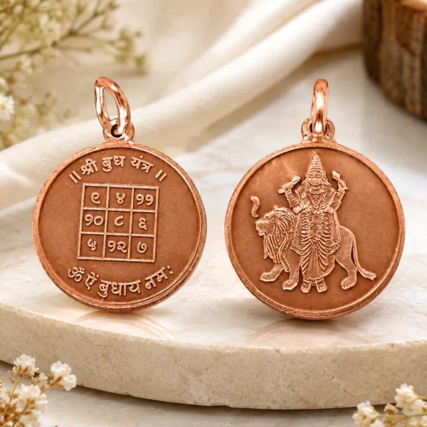 Budh Yantra Copper Pendent-02