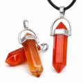 Carnelian Double Point Pendant-03