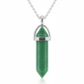 Green Aventurine Double Point Pendant-02