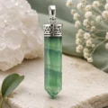 Green Fluorite Pencil Pendant-01
