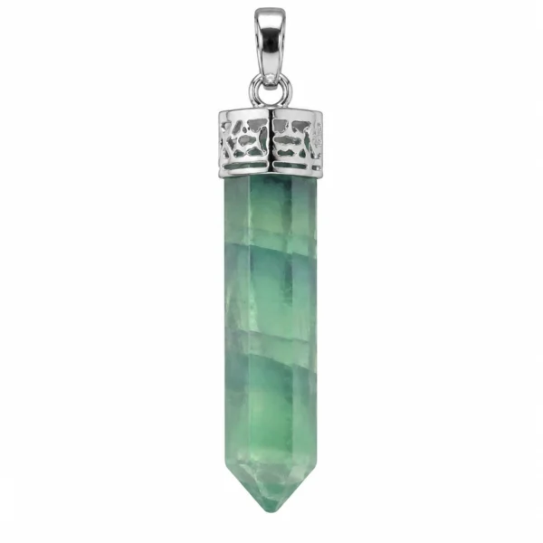 Green Fluorite Pencil Pendant-02