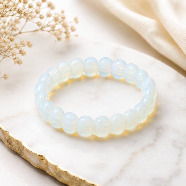 Opal Oval Faceted Crystal Bracelet (1) Opal Oval Faceted Crystal Bracelet (1)