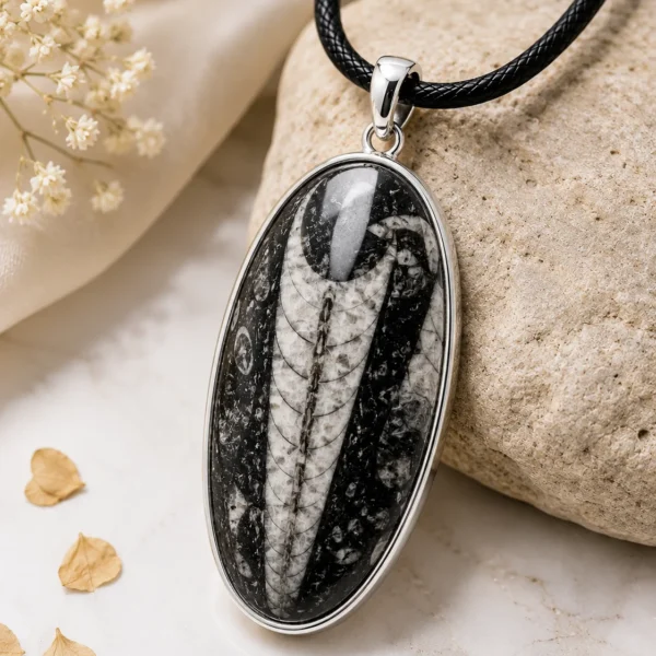 Orthoceras fossil Pendent-02 Orthoceras fossil Pendent-02