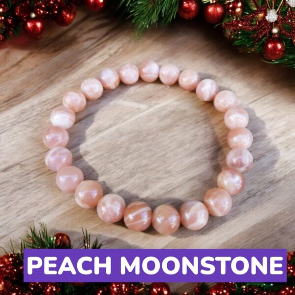 Peach Moonstone Bracelet (1)