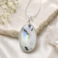 Rainbow Moonstone Oval Pendant-01