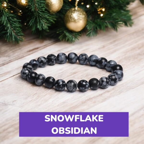 Snowflake Obsidian Bracelet (1)